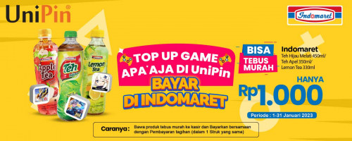 Top Up Game Apa Aja di UniPin dan Bayar di Indomaret, Bisa Tebus Murah Minuman Indomaret Hanya Rp1,000
